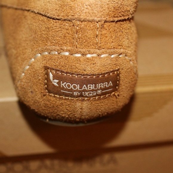 UGG KOOLABURRA SUEDE FUR MOCCASSIN SLIPPERS - Picture 2 of 7